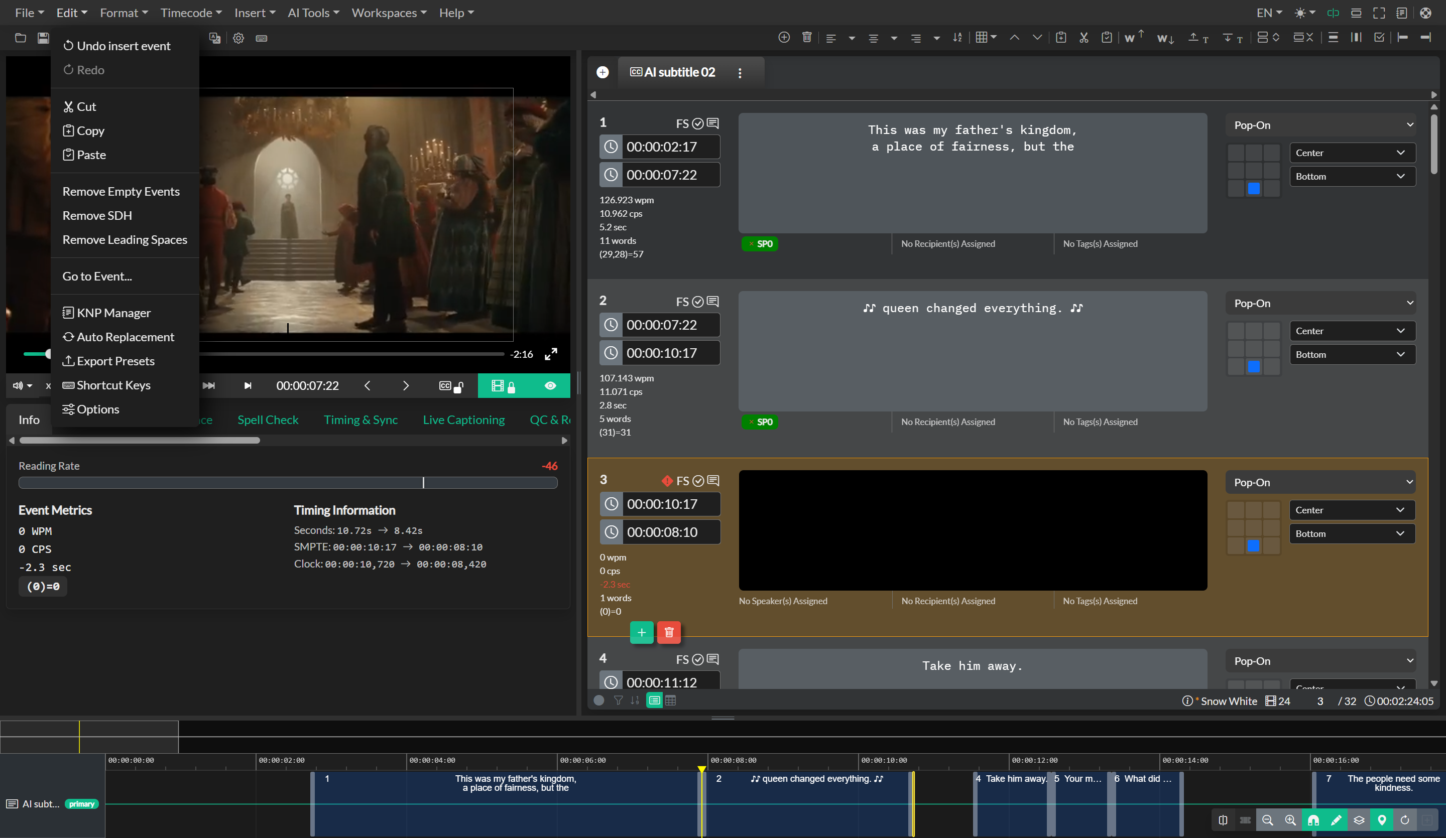 Edit Menu