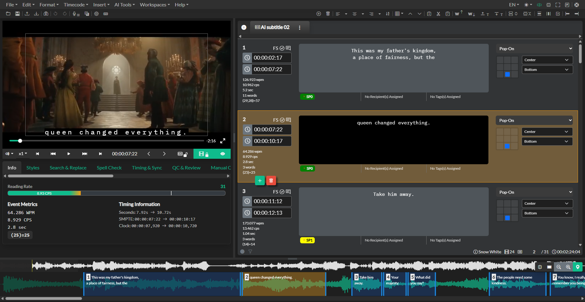 Project export dialog