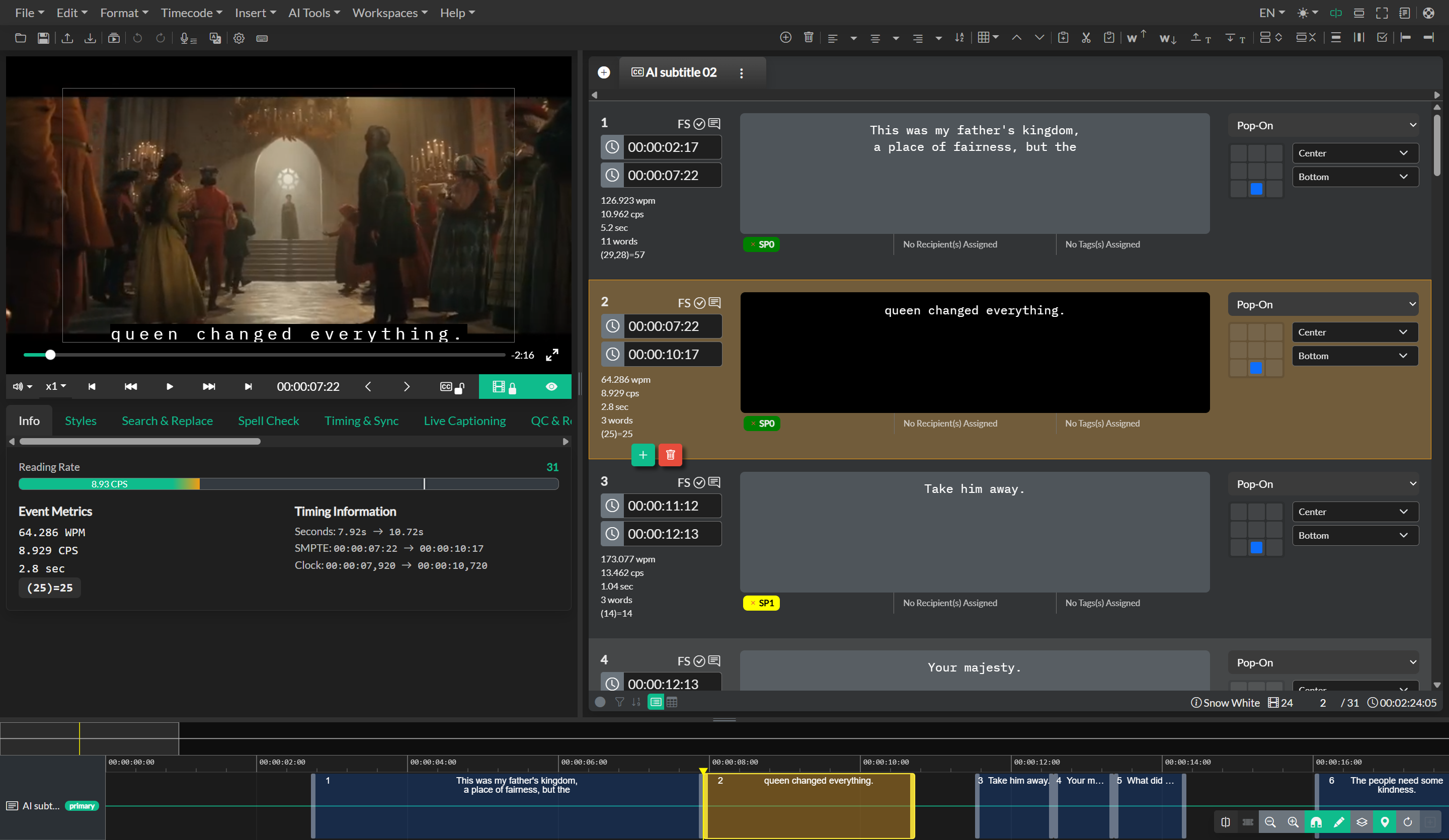 Project export dialog