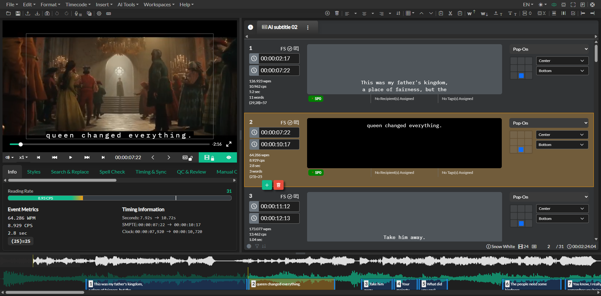 Project export dialog