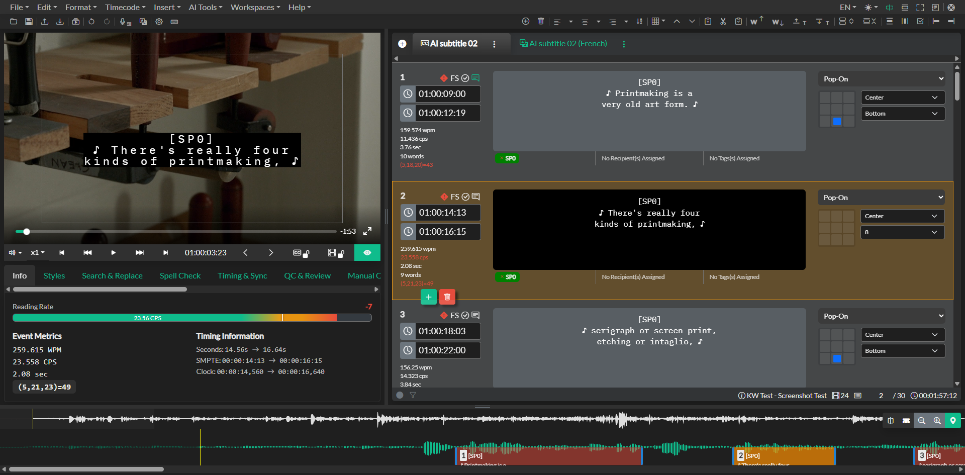 Line-based positioning controls