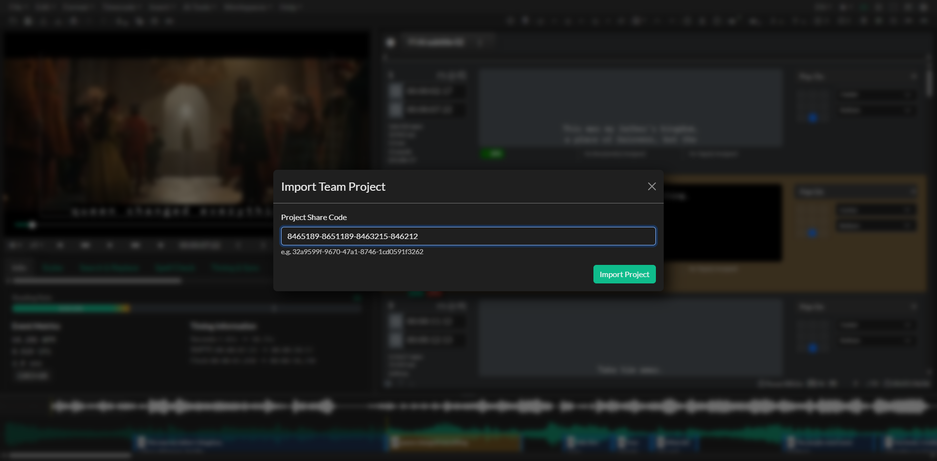 Team project import and merge workflow
