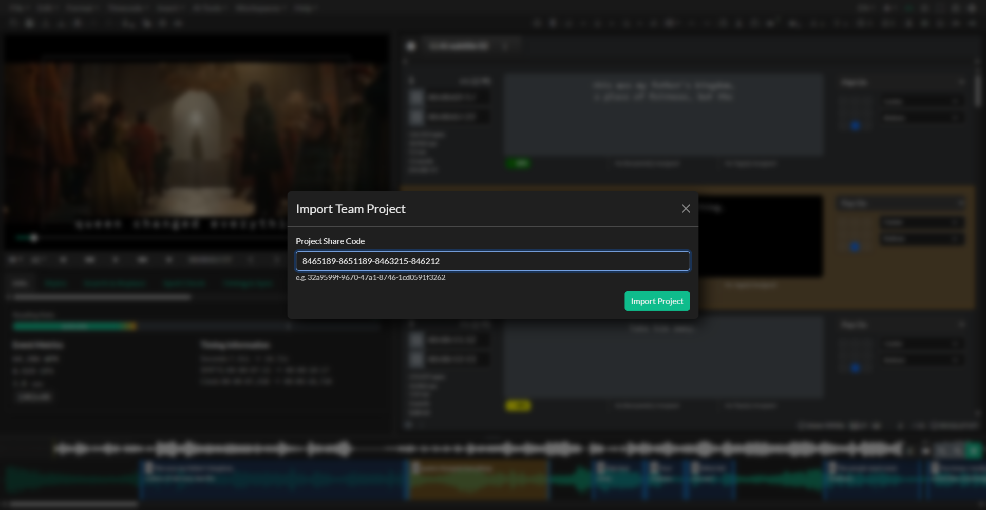 Team project import and merge workflow